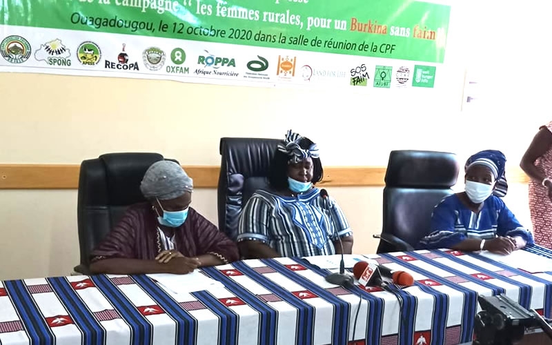 Conf&eacute;rence de presse pour le lancement de l'acte 2  de la campagne de plaidoyer "les femmes rurales  pour un Burkina sans faim"