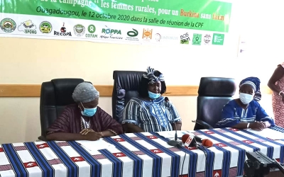 Conf&eacute;rence de presse pour le lancement de l'acte 2  de la campagne de plaidoyer "les femmes rurales  pour un Burkina sans faim"