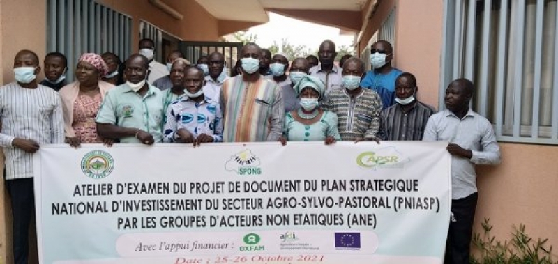 Contribution des Acteurs non Etatiques &agrave; la formulation du Plan strat&eacute;gique national d&rsquo;investissement du secteur agro-sylvo-pastoral (PNIASP)